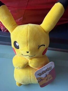 Pokemon Yellow Pikachu Winking Plush